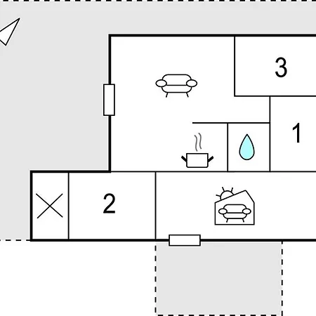 Prázdninový dům 3 Bedroom Awesome In *